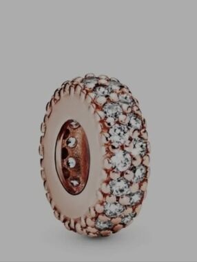 Authentic Pandora Clear Sparkle Spacer Charm